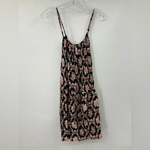 Flynn Skye Floral Sleeveless Mini Summer Dress Rayon Adjustable Waist Tie 1